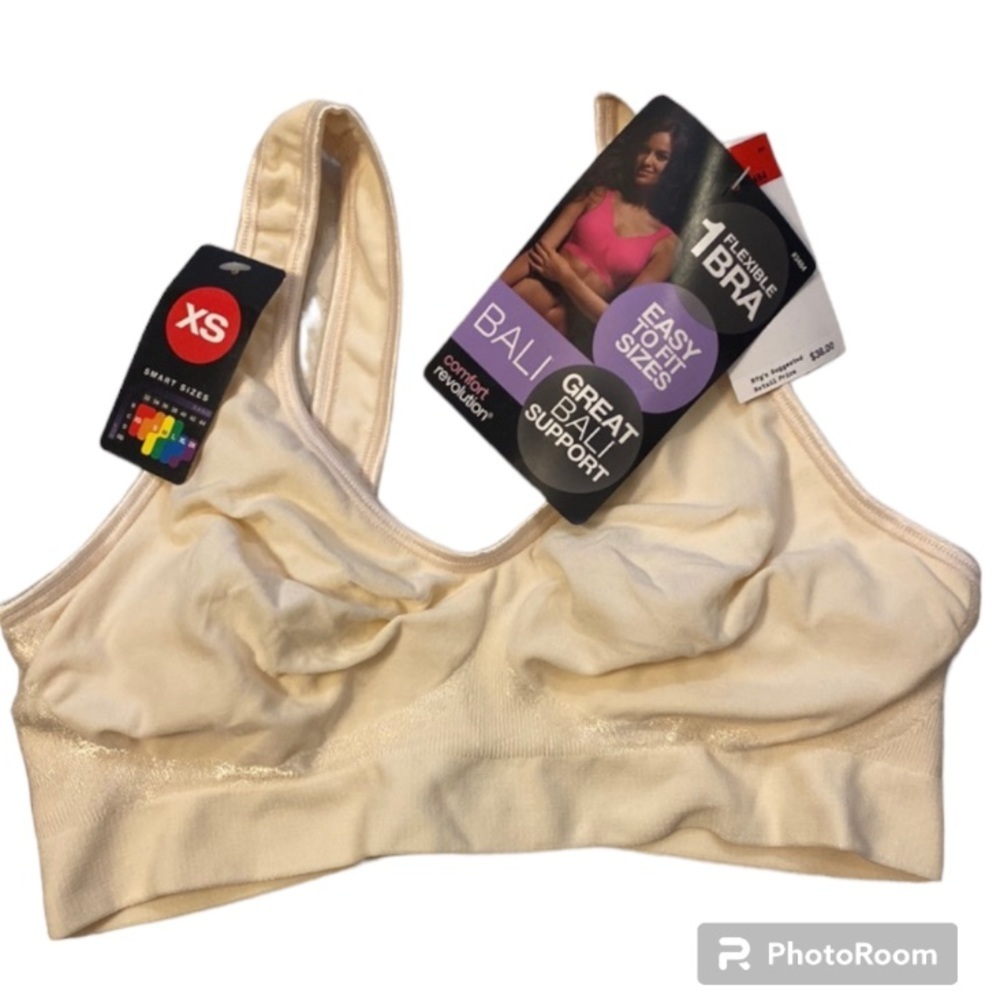 NWT Bali bra, XS, off white 32